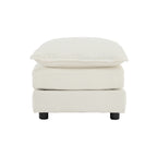 Chenille Fabric Ottomans Footrest to Combine with 2 Seater Sofa, 3 Seater Sofa and 4 Seater Sofa, White Chenille - Grand Goldman Shop