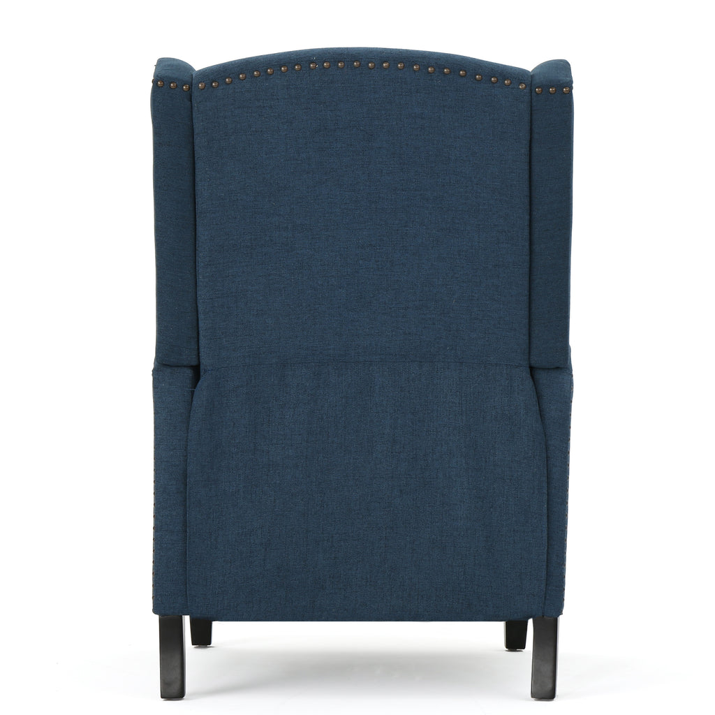 Westeros Wing Back Fabric Upholstered Recliner - Grand Goldman Shop