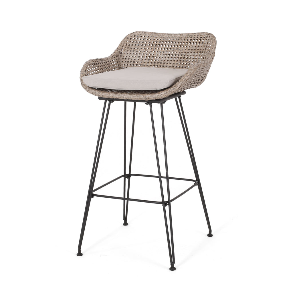 PE Rattan BAR STOOL - Grand Goldman Shop