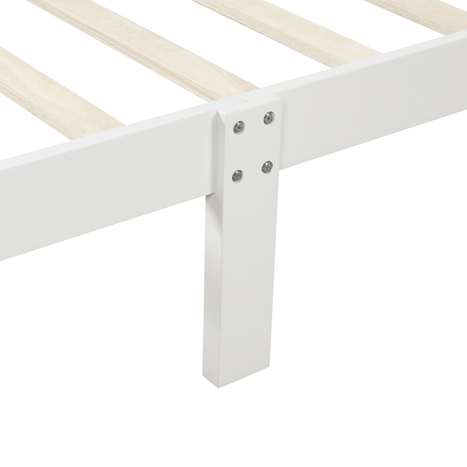 Minimalist Wood Platform Bed Twin Mattress Foundation with Headboard Footboard Solid Wood Support - Grand Goldman Shop