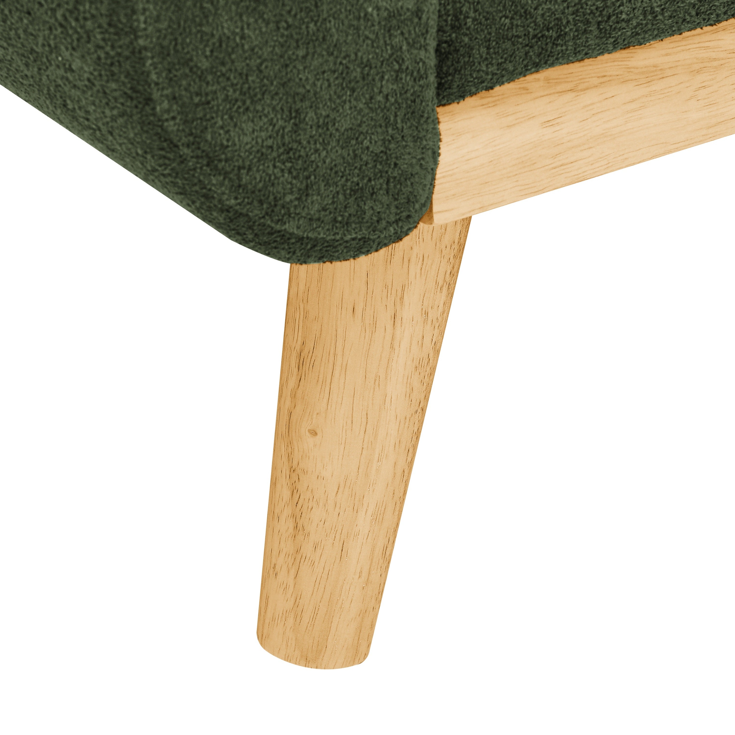 67.7' Wide Mid-Century Modern Upholstered Tufted Loveseat Sofa With Wooden Legs - Grand Goldman Shop