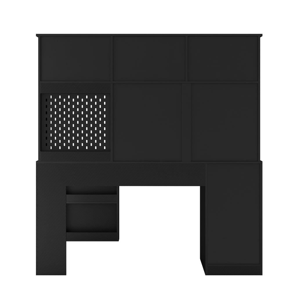 L Shaped Desk with Charger,Computer Desk with Drawers,Bookshelf,Modern Corner Desk,Home Office Desk,L-Shaped Study Table Writ