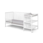 Palmer 3-in-1 Convertible Crib and Changer Combo White | Premium Home Decor - Grand Goldman
