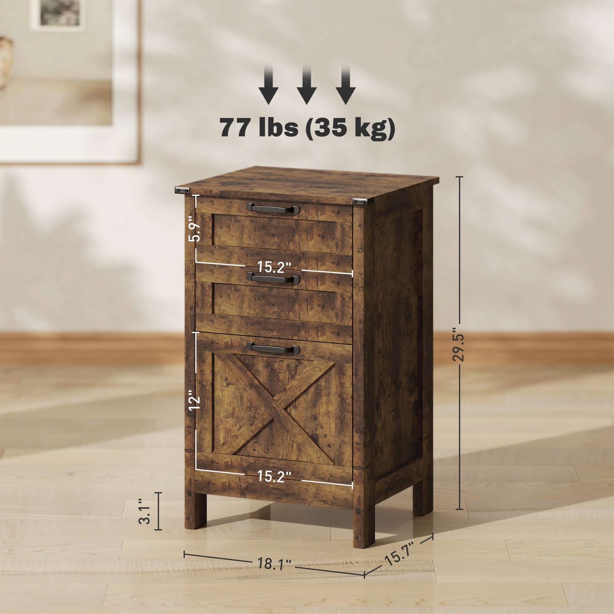 Office Storage Cabinet,Vertical File Cabinet with 3 Drawers,For Home and Office | Premium Home Decor - Grand Goldman