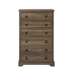 Modern 6 Drawer Dresser, Dressers for Bedroom, Tall Chest of Drawers Closet Organizers & Storage Clothes - Easy Pull Handle, Textured Borders Living Room, Hallway,L 29.53''*W15.75''*H48.03'' - Grand Goldman Shop
