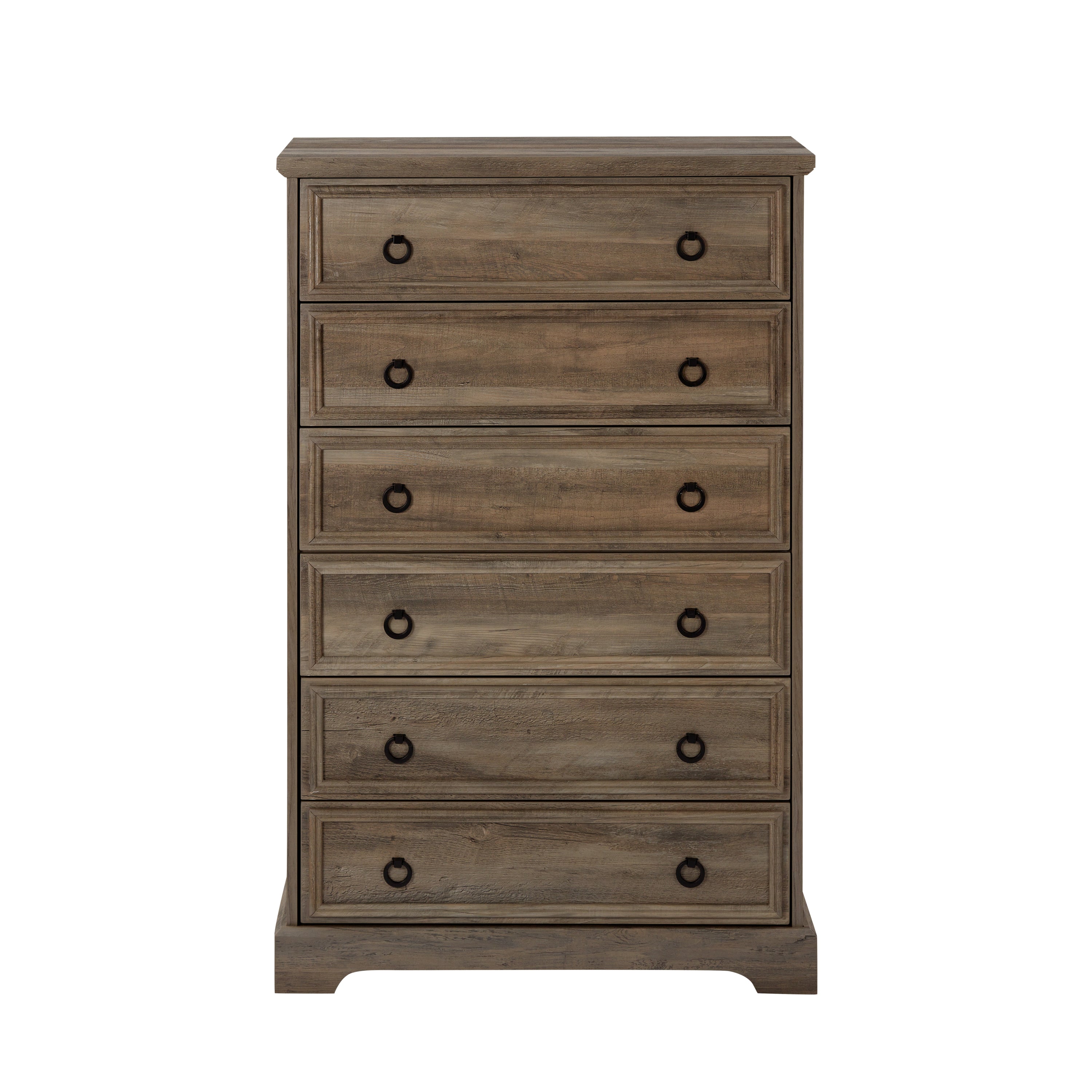 Modern 6 Drawer Dresser, Dressers for Bedroom, Tall Chest of Drawers Closet Organizers & Storage Clothes - Easy Pull Handle, Textured Borders Living Room, Hallway,L 29.53''*W15.75''*H48.03'' - Grand Goldman Shop