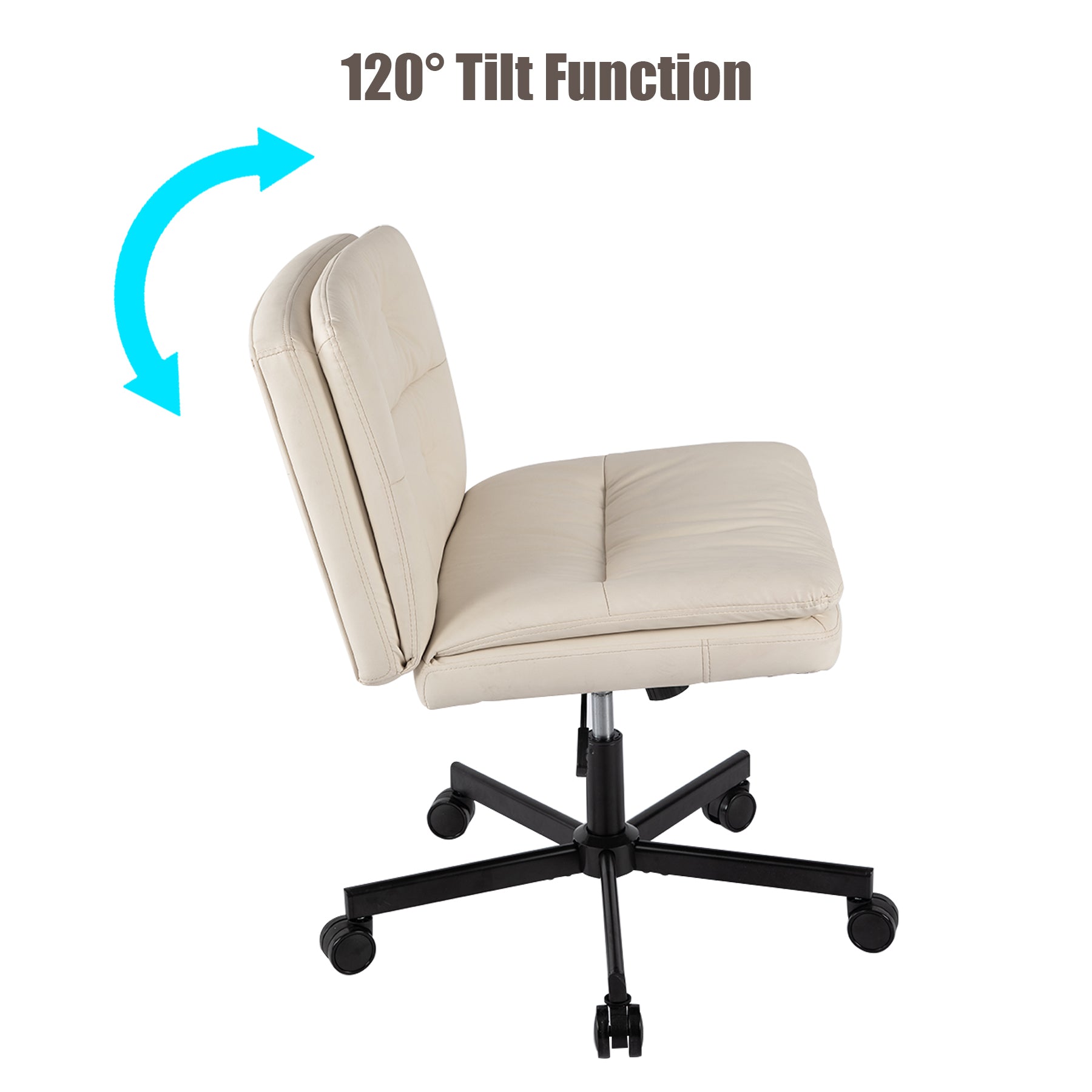 UPGRADE! Larger Size 360° Swivel Home Office Desk Chair with Wheels - Grand Goldman