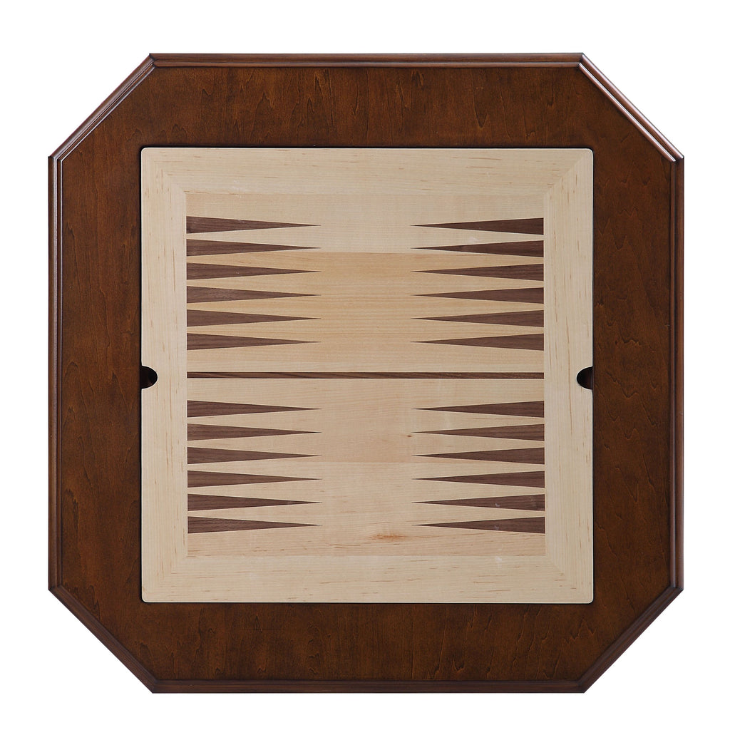 Bishop II Cherry Finish Game Table (Game Board reversible, Chess Figure does not include) | Premium Home Decor - Grand Goldma