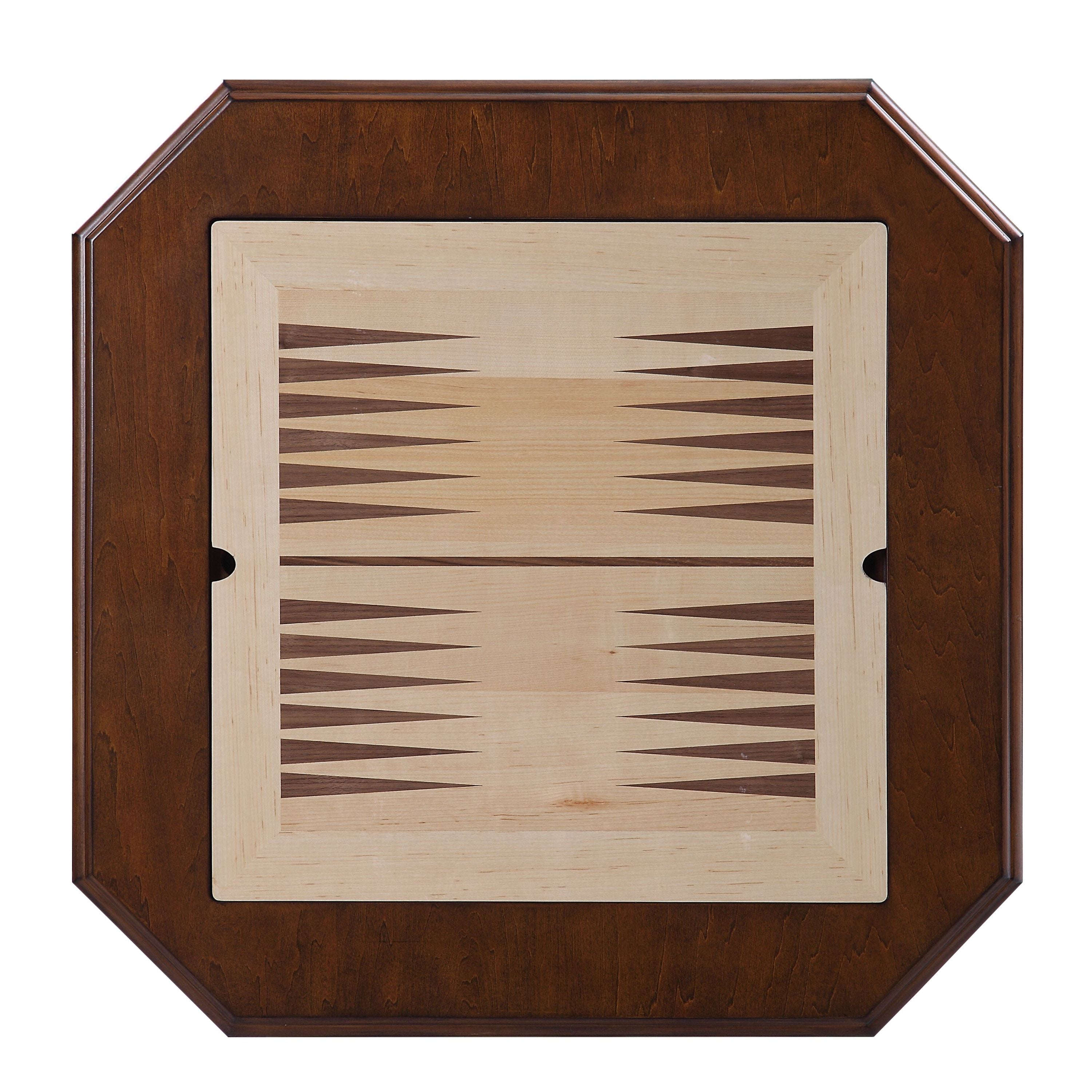 Bishop II Cherry Finish Game Table (Game Board reversible, Chess Figure does not include) | Premium Home Decor - Grand Goldma
