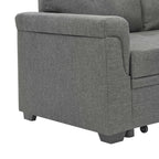 86'' Upholstered Pull-Out Sofa Bed - Grand Goldman Shop