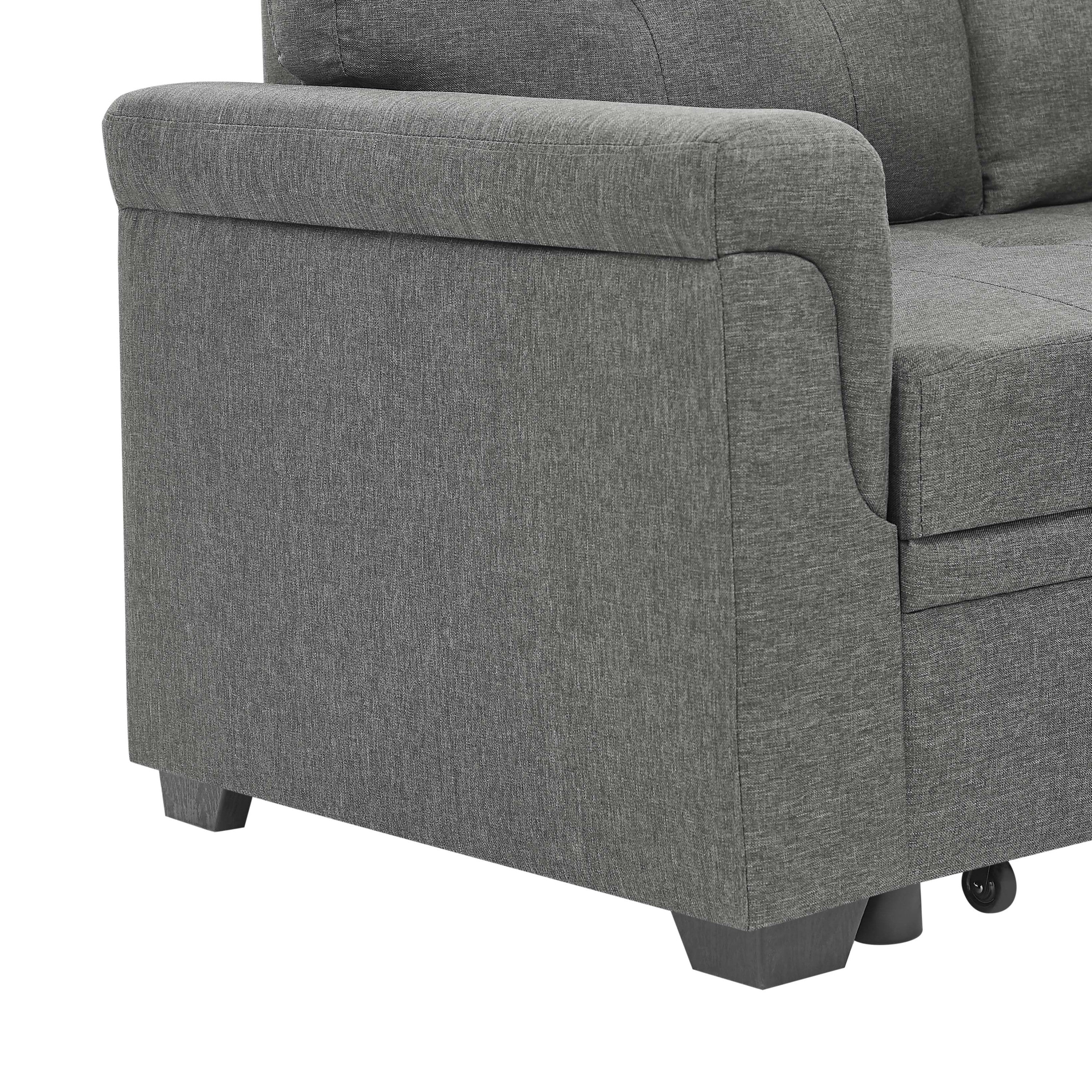 86'' Upholstered Pull-Out Sofa Bed - Grand Goldman Shop
