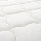 Hybrid Queen Mattress 12 Inch with Pocket Coils and Memory Foam, Medium Firm, CertiPUR-US, Creamy White, Fabric - Grand Goldman Shop