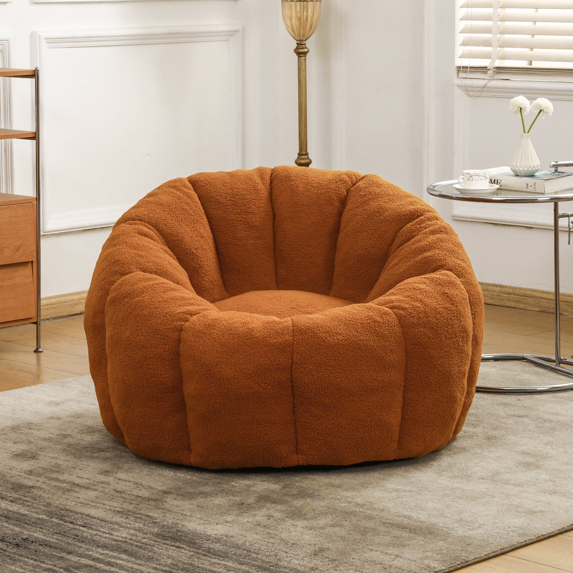 Bean Bag Chair, Bean Bag Sofa Chair with Armrests Stuffed High-Density Foam, Lazy Sofa Comfy Chairs Beanbag Chair for Adults in Living Room, Bedroom Reading - Grand Goldman Shop