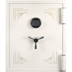 Fireproof Keypad Jewelry Safe with Advanced Security, White Steel, 2.75 Cubic Ft - Grand Goldman