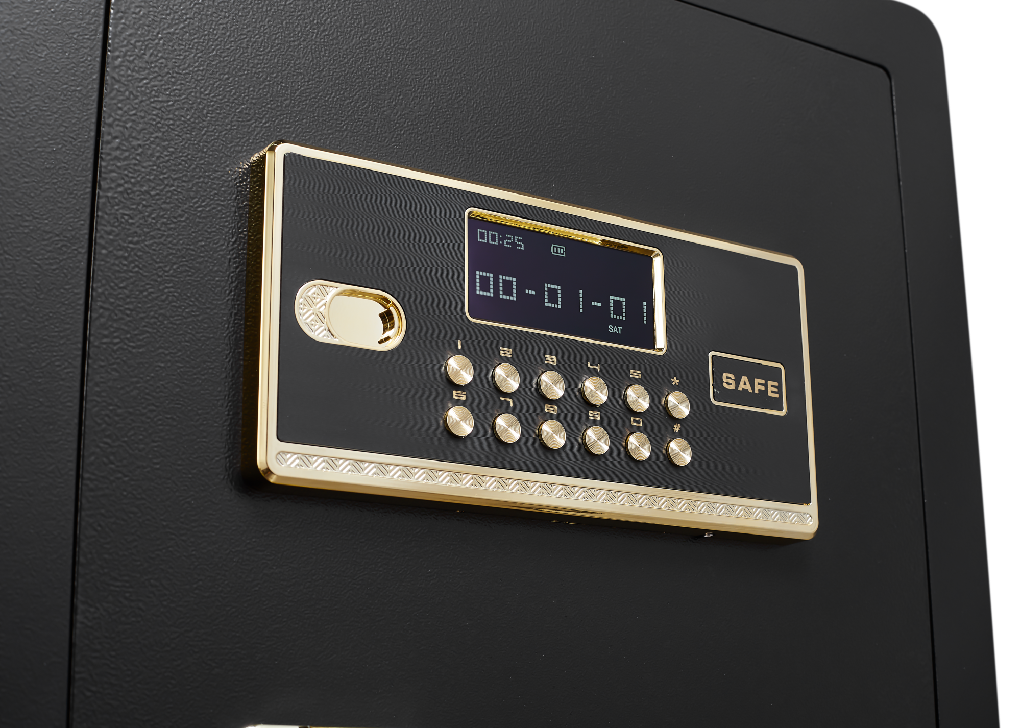 Security Electronic Steel Home Safe, Anti-Theft Digital Security Lock Box with Smart Alert System, Removable Shelf, Mute Func