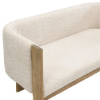 48.5' Upholstered Solid Loveseat (Natural Ash+Almond) - Grand Goldman Shop