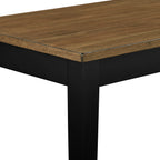 2-Tone Black Brown Finish Bench Modern Farmhouse Wooden Furniture 1pc - Grand Goldman Shop