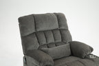Lift Chair for Big and Tall Person with Inconvenient Legs: High Density Foam Lift Sofa with Heat and Massage, 2 Pockets, 2 Cup Holder, 2 Remote, OKIN Motor - Grand Goldman Shop