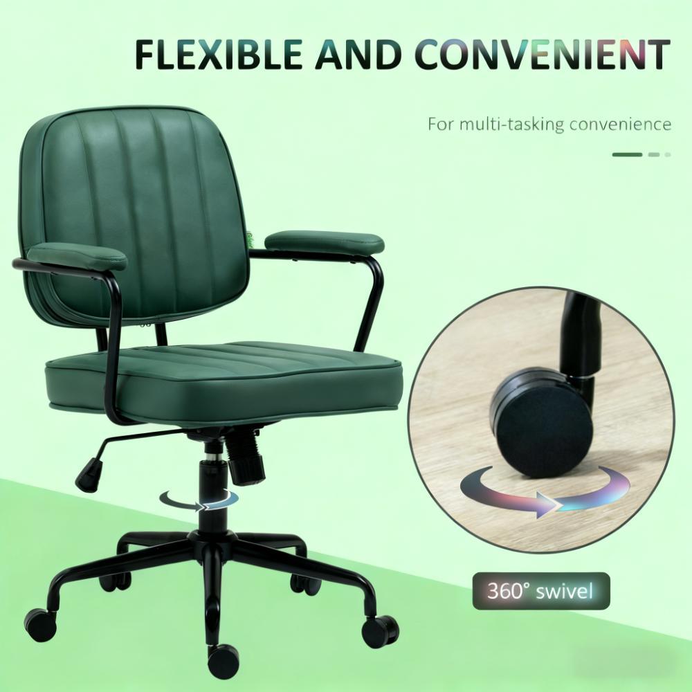 Office Chair, Adjustable for Home & Office, Comfy Seating with Stylish Retro Vibe - Grand Goldman