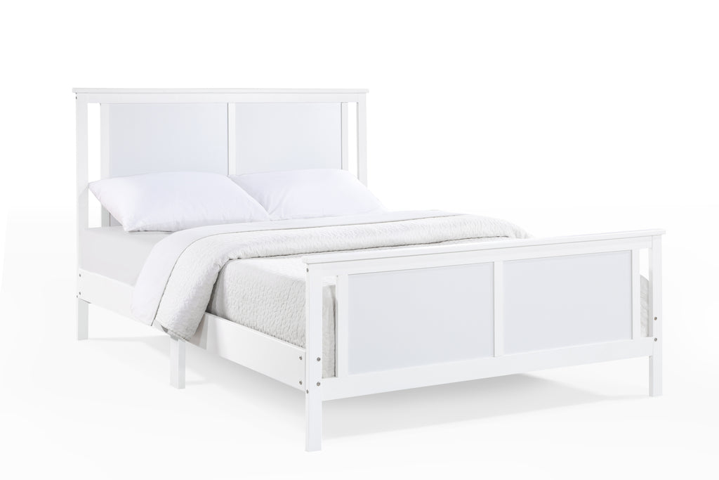 Connelly Full Bed White/Rockport Gray | Premium Home Decor - Grand Goldman