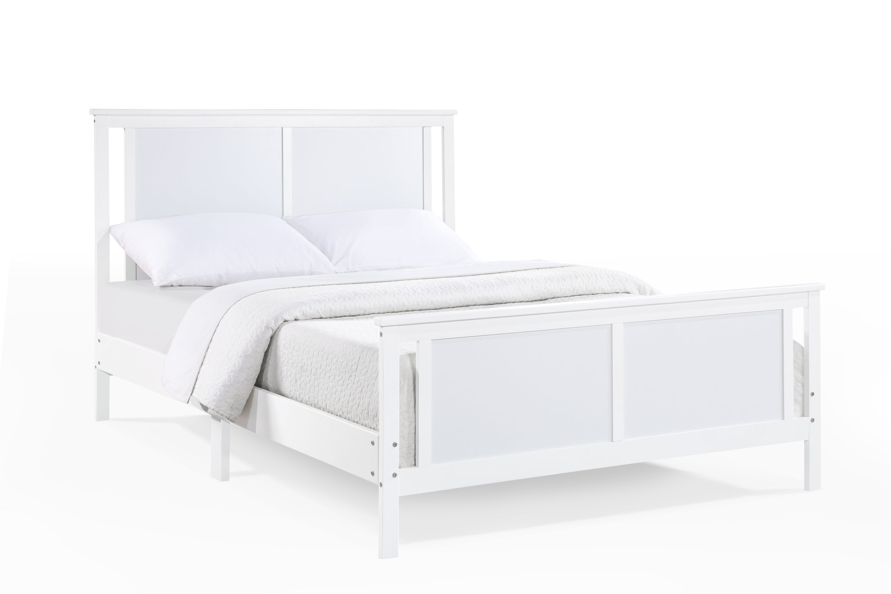 Connelly Full Bed White/Rockport Gray | Premium Home Decor - Grand Goldman