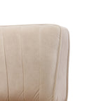 Swivel Barrel Accent Sofa Chair, 360 Degree Rotation, Fluffy Velvet Fabric, Beige, 25.20'' x 25.59'' x 26.38'' - Grand Goldman Shop