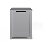Kids Wooden Toy Box Storage with Safety Hinged Lid for Ages 2+ (Gray) | Premium Home Decor - Grand Goldman