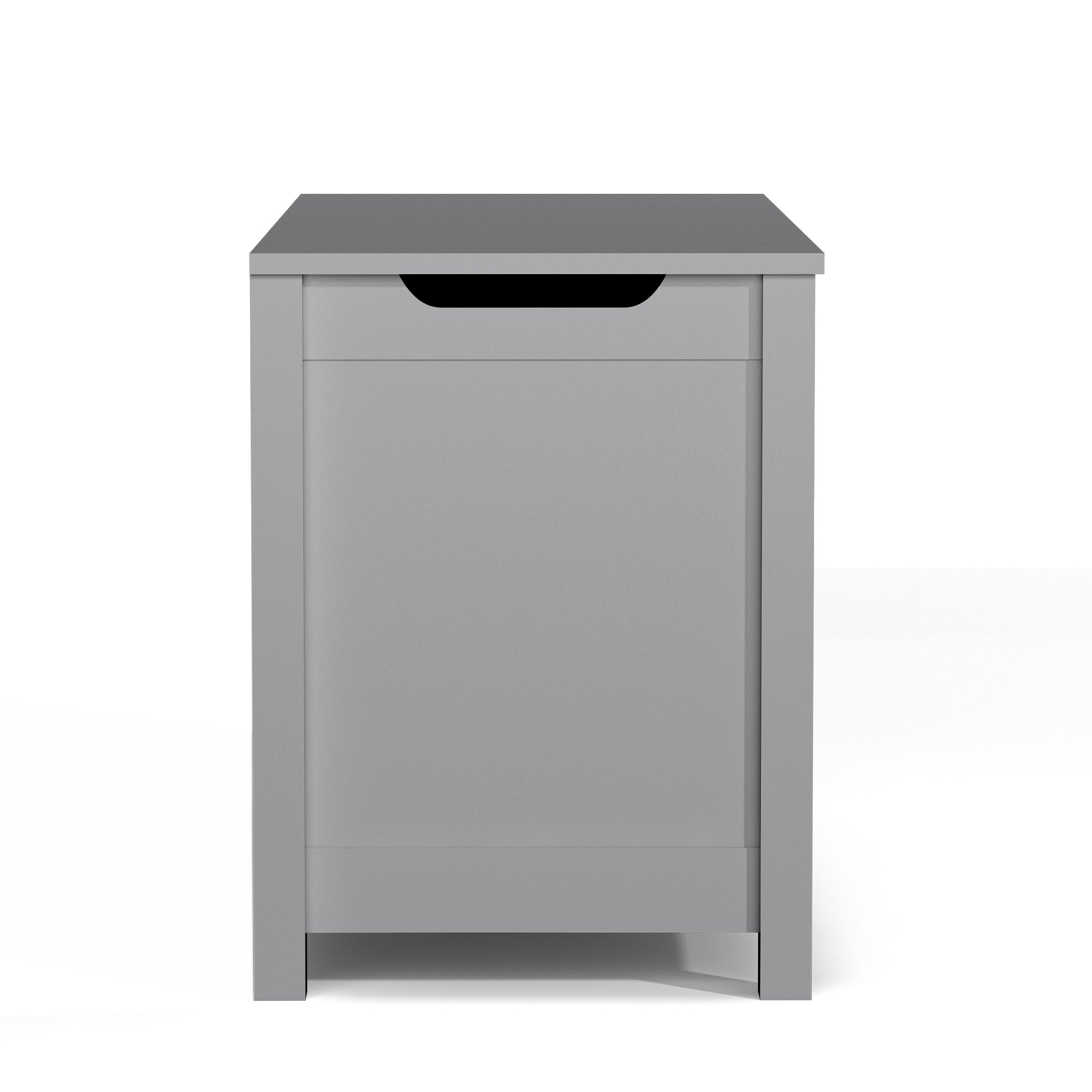 Kids Wooden Toy Box Storage with Safety Hinged Lid for Ages 2+ (Gray) | Premium Home Decor - Grand Goldman