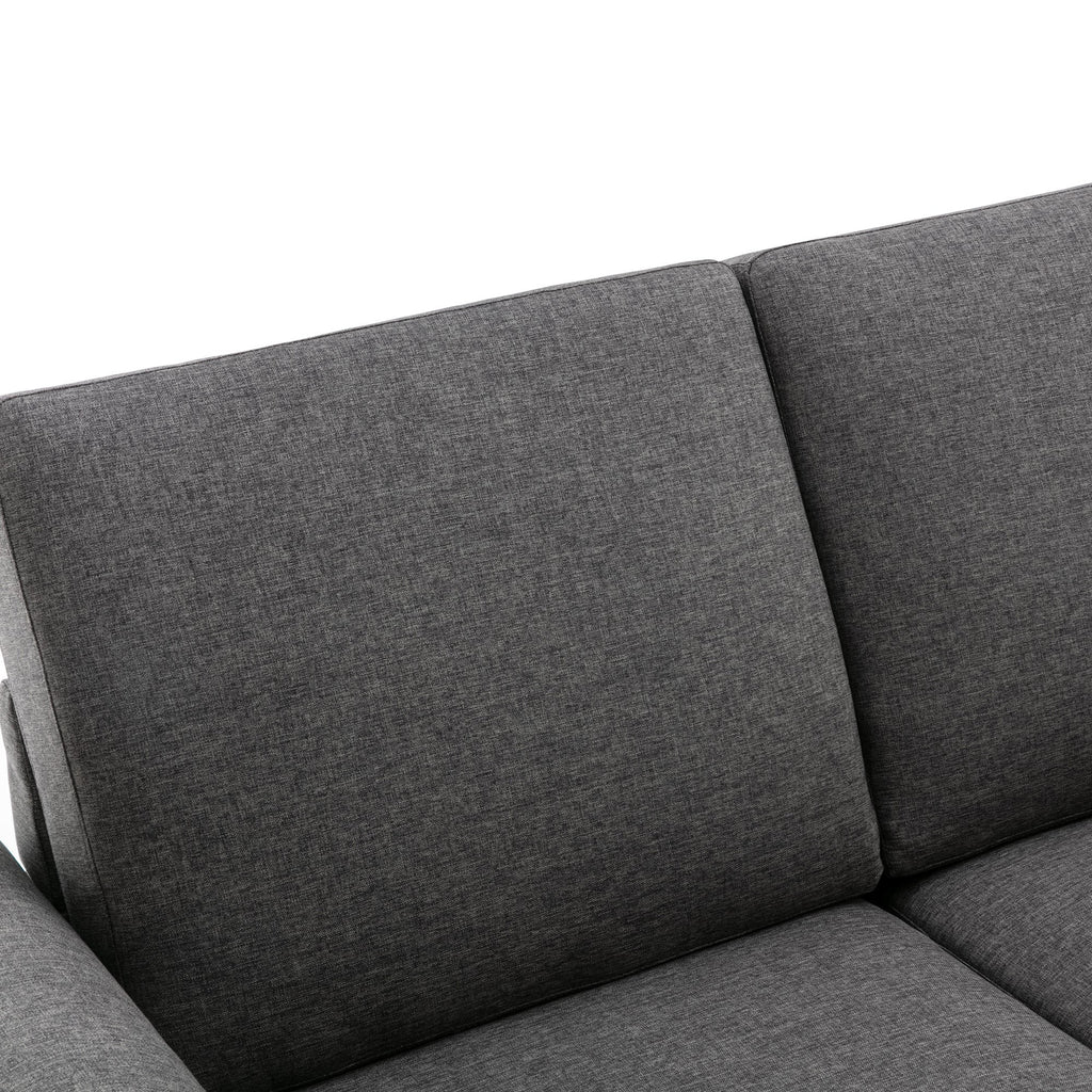 Orisfur Pull Out Sofa Bed Loveseat Sleeper with Twin Size Memory Mattress and USB Ports, Grey Linen, 57.9' - Grand Goldman Shop