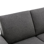 Orisfur Pull Out Sofa Bed Loveseat Sleeper with Twin Size Memory Mattress and USB Ports, Grey Linen, 57.9' - Grand Goldman Shop