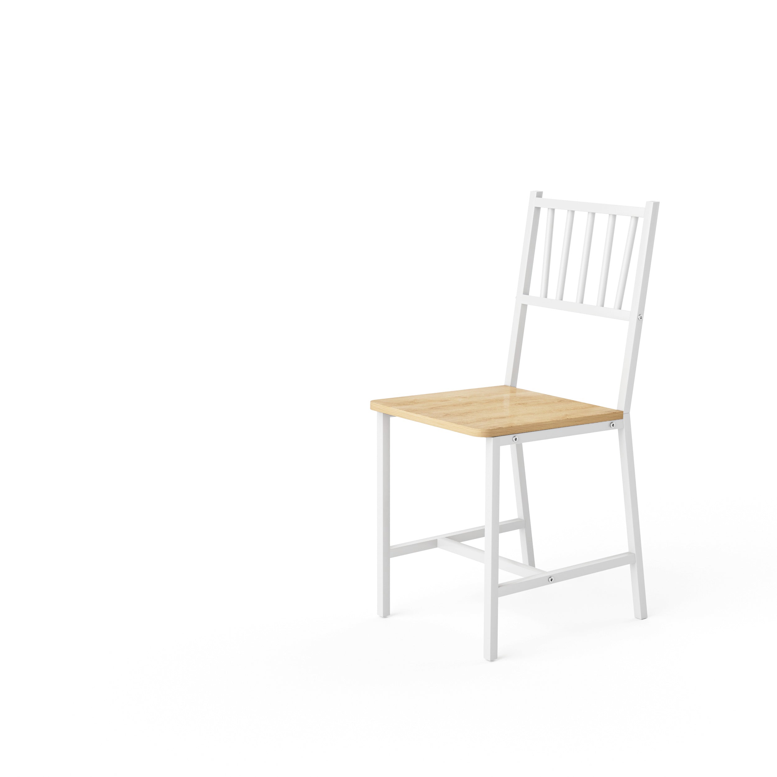 Dining Table Set, Bar Table with 2 Dining chairs, Kitchen Table Counter with Chairs, Industrial for Kitchen Breakfast Table, Living Room, Party Room,Natural and White,35.4″L x23.6″W x 29.7″H - Grand Goldman Shop