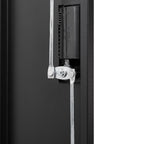 Black Metal Storage Cabinet with Locking Doors and Adjustable Shelf, Folding Filing Locker for Home Office, School, Garage, S