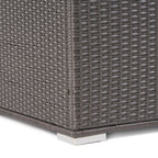 Santa Rosa Outdoor Storage Box Grey Rattan 33.5 Inches - Grand Goldman Shop