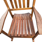 BALCONY PORCH Adult Rocking Chair Brown Solid Wood - Grand Goldman Shop