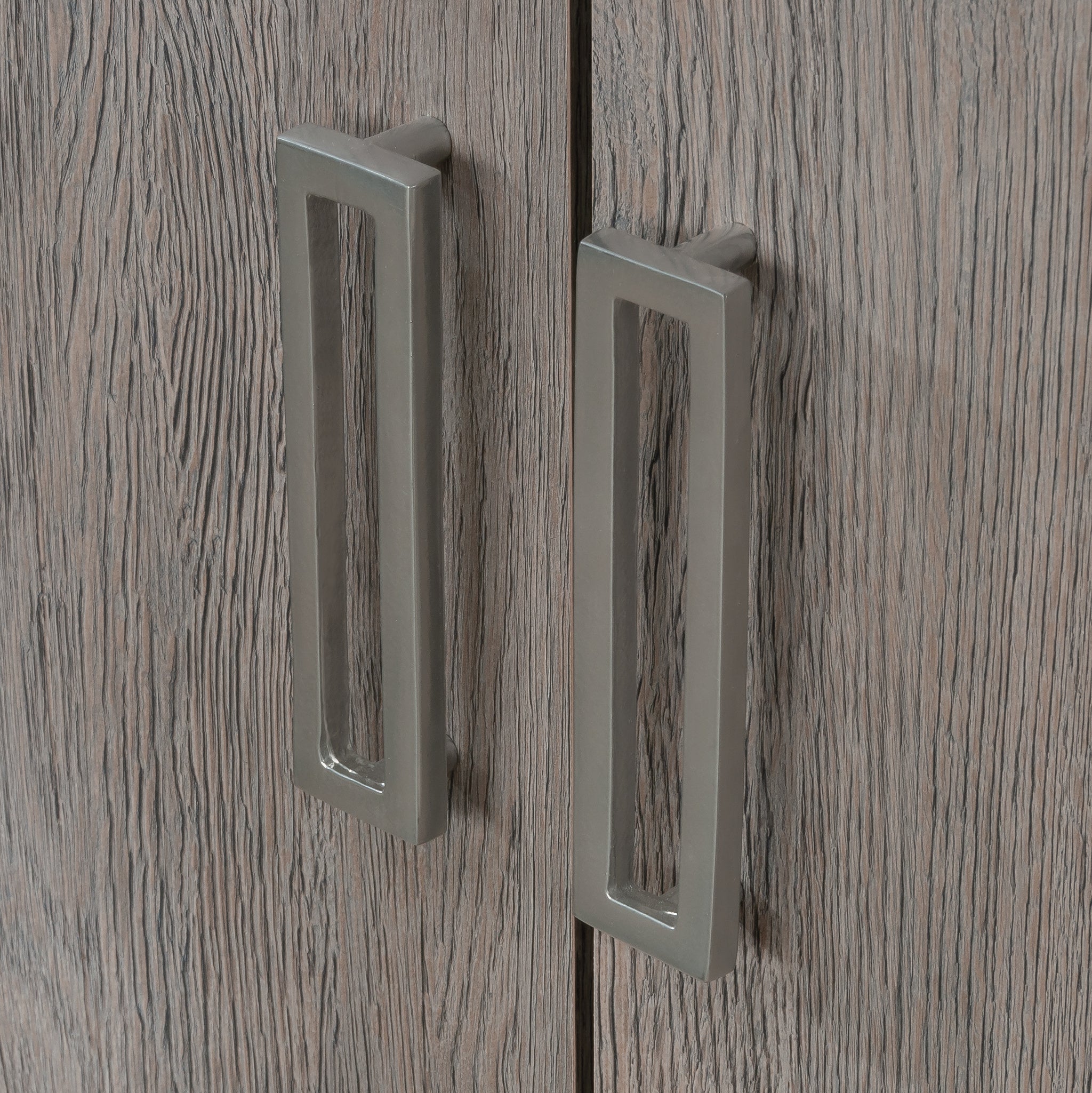 Storage Cabinet with Functional Design, Medium Gray finish - Grand Goldman