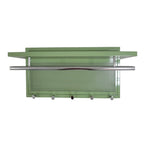Esyspot Metal Powder Coating Hook Wall Mounted with Shelf Green Metal 29.53 inches - Grand Goldman Shop
