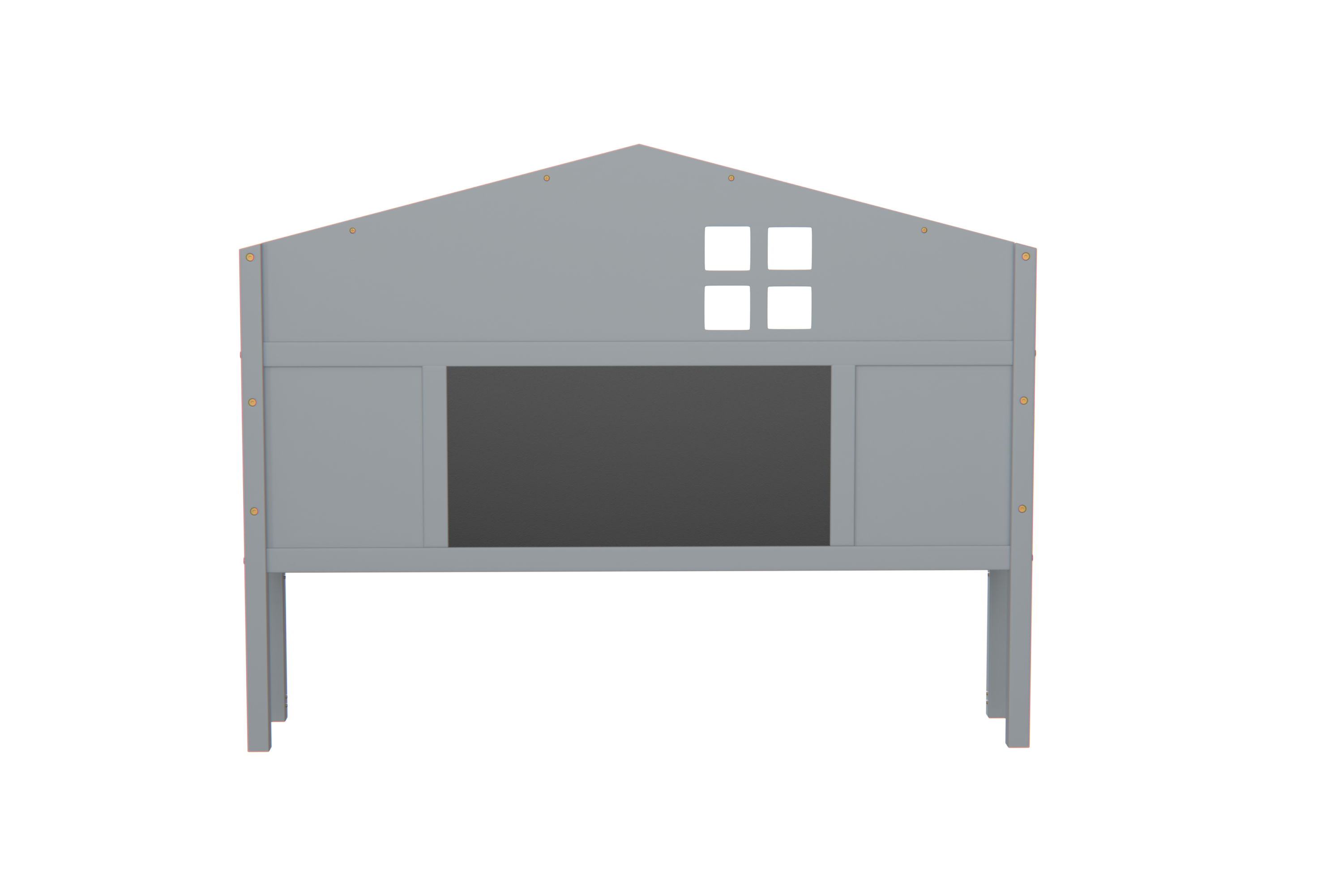Headboard Storage Cabinet for Full-size Montessori Floor Bed , Grey,Freely collocation - Grand Goldman Shop