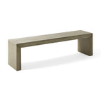 Acacia Wood Dining Bench, Grey+Taupe - Grand Goldman Shop