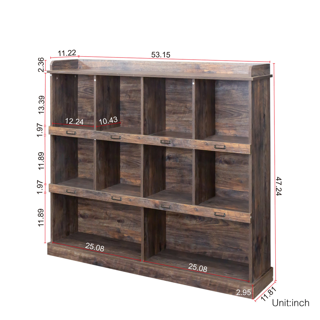 10-shelf Bookcase - Grand Goldman Shop