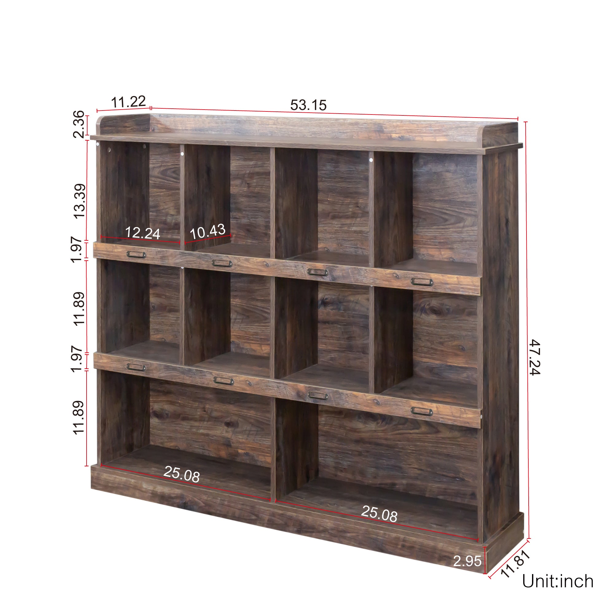 10-shelf Bookcase - Grand Goldman Shop
