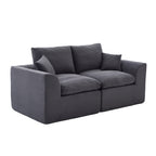 UNITED WE WIN Modular Sectional Sofa Cloud Couch,Comfy Cloud Modern Sofa,2 Seater with Cushion Covers Removable Furniture for Living Room Bedroom Apartments Dorms,No Assembly Required - Grand Goldman Shop
