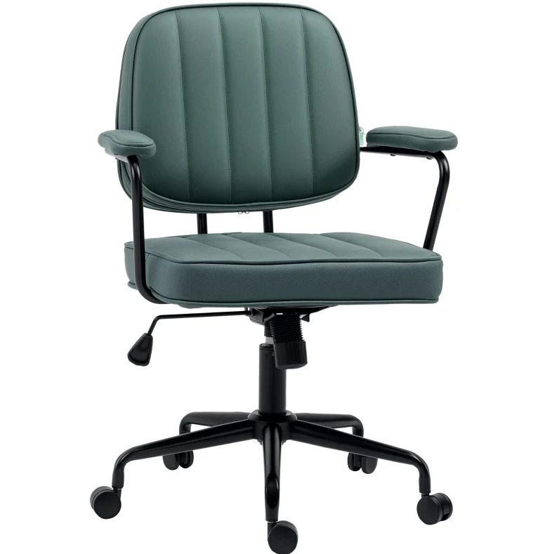 Office Chair, Adjustable for Home & Office, Comfy Seating with Stylish Retro Vibe - Grand Goldman