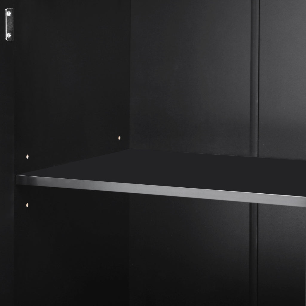 K&K 47.2' Farmhouse Kitchen Island with Drop Leaf, Kitchen Storage Island with Removable Side Racks, Two Drawers, Rolling Kitchen Cart on Wheels with Towel Rack, for Home, Kitchen, Dining Room, Black - Grand Goldman Shop