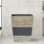 Cement Wastebasket, 7Qt - Grand Goldman Shop