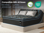King Size Mattress,10 Inch Hybrid Mattress, Individually Pocketed Innerspring, Medium Firm - Grand Goldman Shop