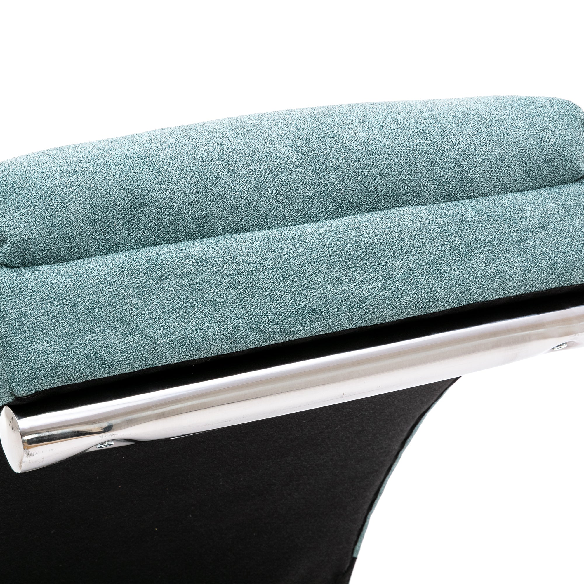 Ergonomic Electric Massage Chaise Lounge with Remote Control, Teal Linen Upholstery, 5 Modes for Relaxation - Grand Goldman Shop