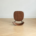 Natural Oak Dining Chair Set of 2 - Solid Wood, Walnut Finish, 46.5 * 54 * 80cm - Grand Goldman Shop