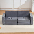 14 PCS Modular Kids Play Couch, Child Sectional Sofa, Versatile Toddler Soft Building Blocks Sofa Playset for Playroom Bedroo