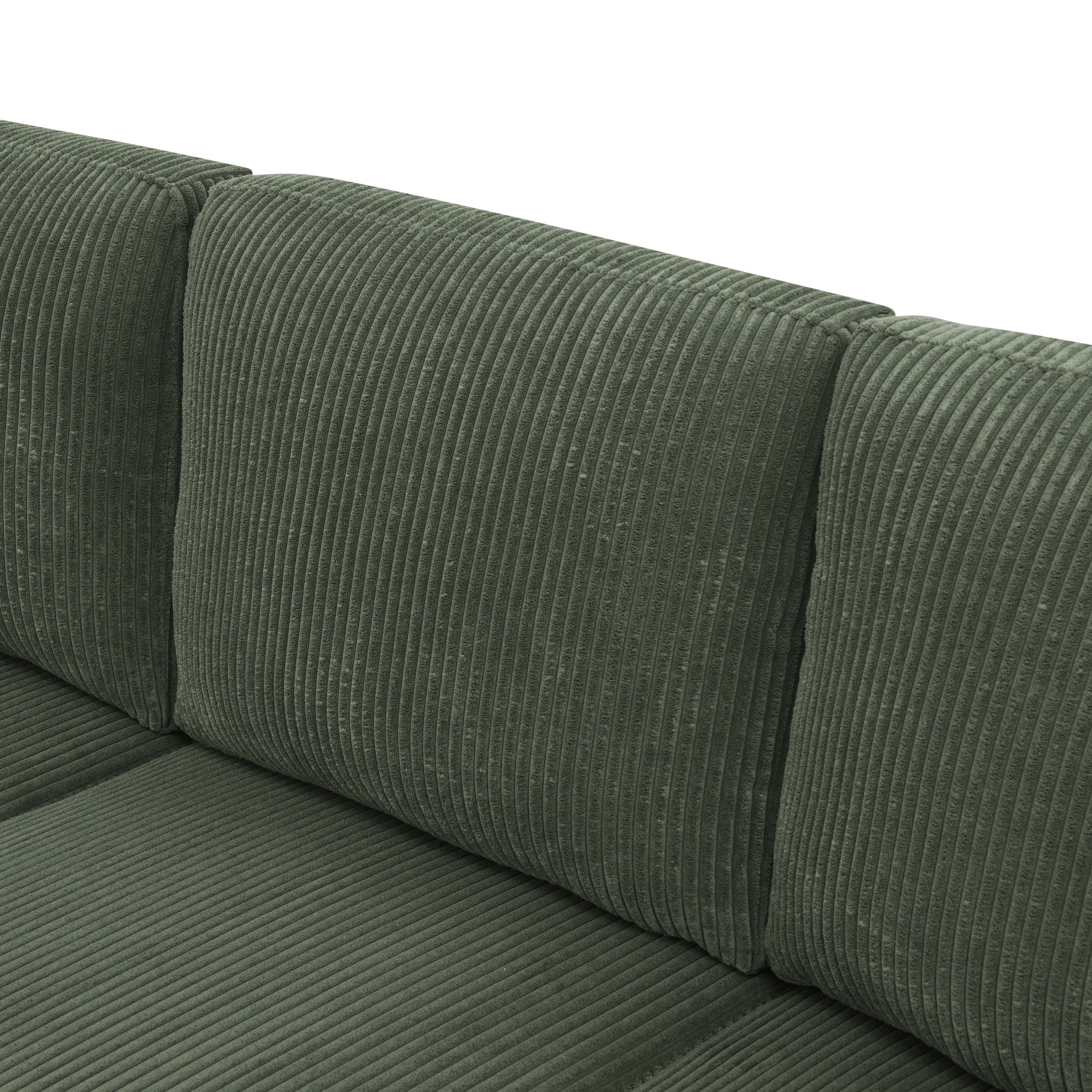 Cordory Upholstered Modular Sectional with 2 Ottomans - Grand Goldman Shop
