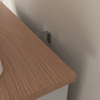 Wooden Kitchen Cabinet White Pantry Storage Microwave Cabinet with Storage Drawer - Grand Goldman Shop